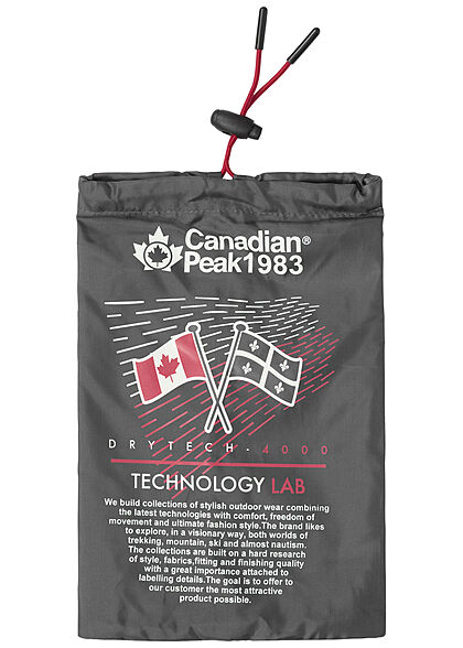 Canadian Peak Heren Windjack met 2 ritszakken donkergrijs