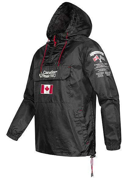 Canadian Peak Heren Windjack met 2 ritszakken zwart