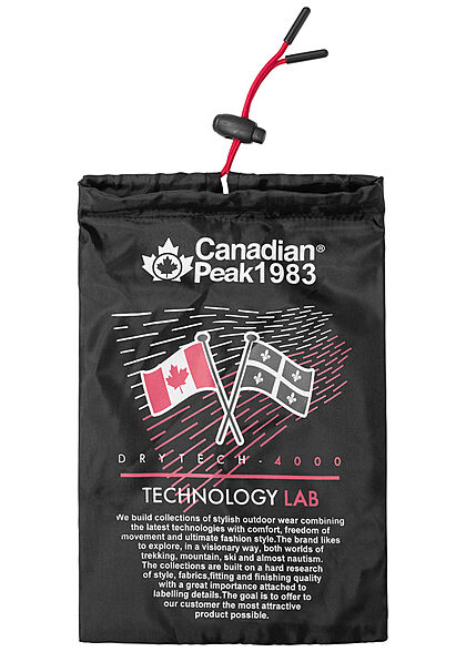 Canadian Peak Heren Windjack met 2 ritszakken zwart