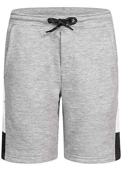 Jack and Jones Junior Korte broek met logo-opdruk wit zwart