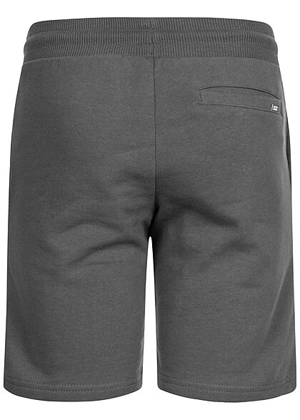 Jack and Jones Junior Korte broek met trekkoordjes en 2 zakken donkergrijs