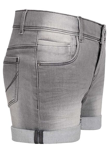 Name it Kids Meisje NOOS Jeans Korte broek met 5 zakken medium grijs denim