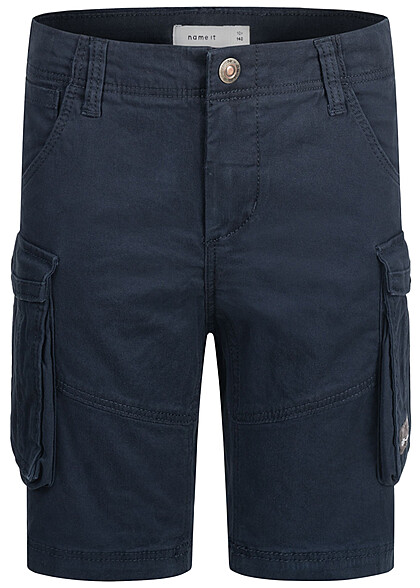 Name it Kids Jongens NOOS Cargo Shorts met 7 zakken marineblauw