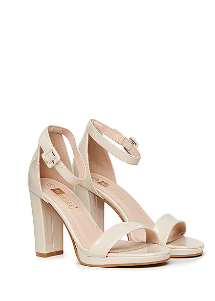 Seventyseven Lifestyle Dames Kunstleren sandalen beige