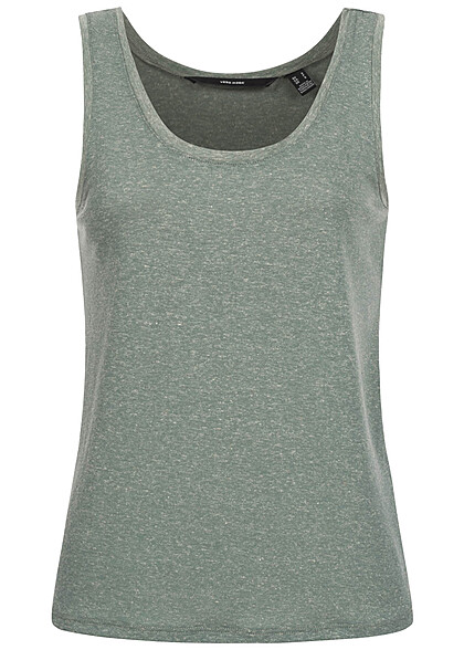 Vero Moda Dames NOOS Tank Top met O-Hals groen