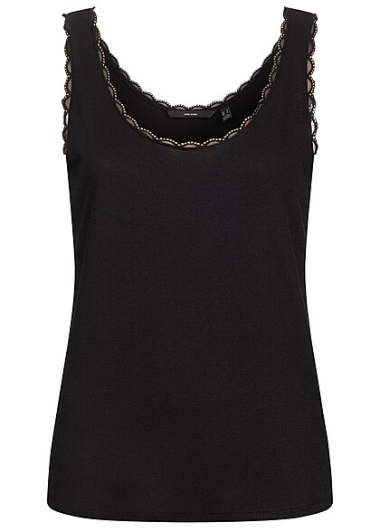 Vero Moda Dames NOOS Top met kant zwart