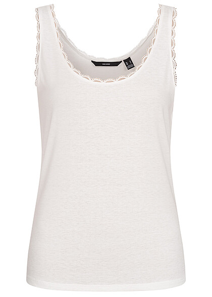 Vero Moda Dames NOOS Top met kant wit