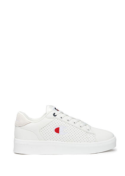 Champion Dames Kunstleder Sneaker met veters wit