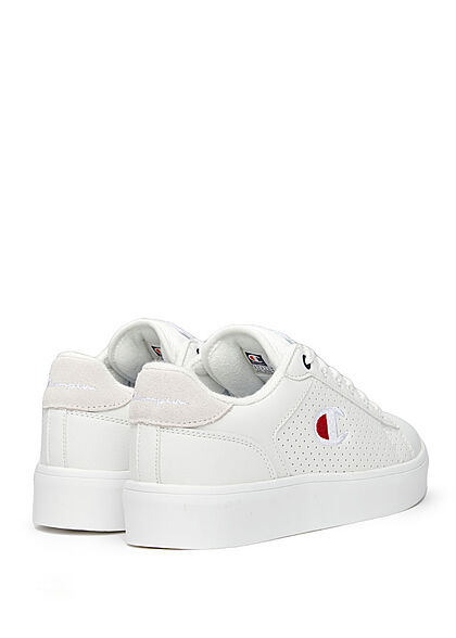 Champion Dames Kunstleder Sneaker met veters wit