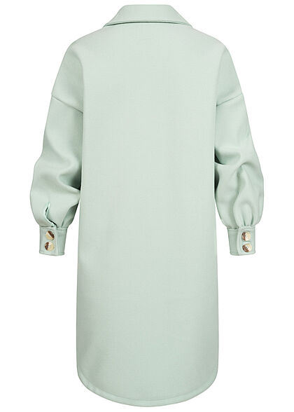 ONLY Dames NOOS Oversized Jas met 2 borstzakken turkoois