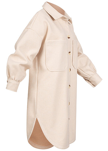 ONLY Dames NOOS Oversized Jas met 2 borstzakken lichtgrijs