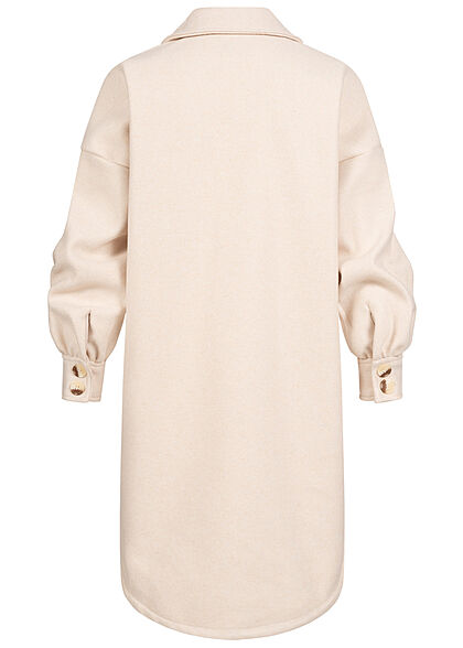 ONLY Dames NOOS Oversized Jas met 2 borstzakken lichtgrijs