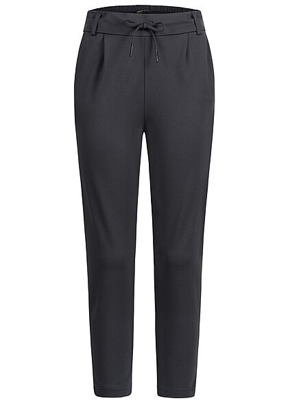 ONLY Dames NOOS Stoffen broek met trekkoordjes en 2 zakken donkergrijs - Art.-Nr.: 22030760
