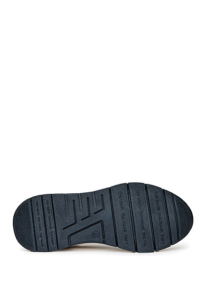 Tom Tailor Heren Kunstleren sneaker lichtgrijs