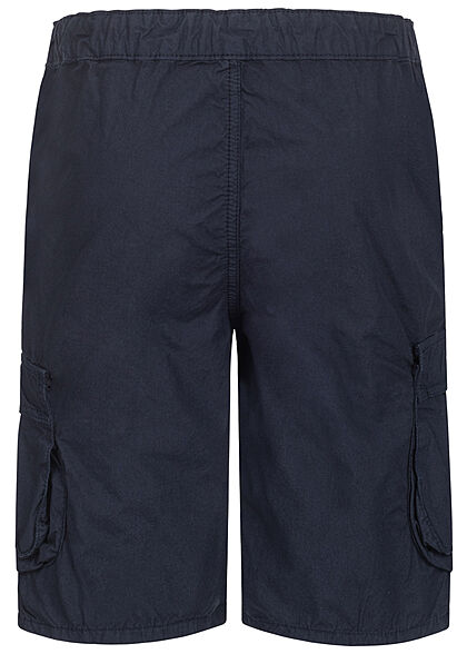 Name it Kids Jongens Cargo Shorts met 4 zakken marineblauw