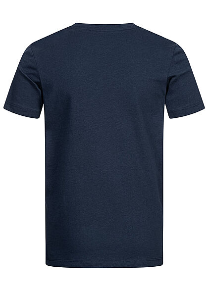 Jack and Jones Junior T-Shirt met logo-opdruk marineblauw