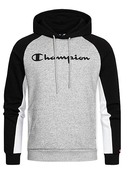 Champion Heren Hoodie met logo-opdruk grijs