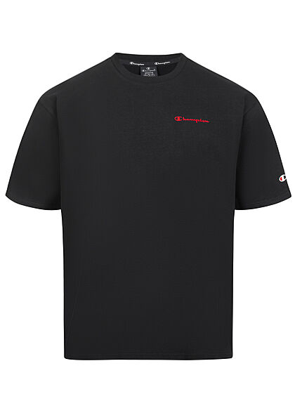 Champion Heren Custom Fit T-shirt met logoprint zwart
