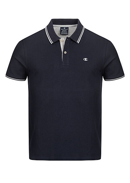 Champion Heren Poloshirt met knopen en kraag marineblauw