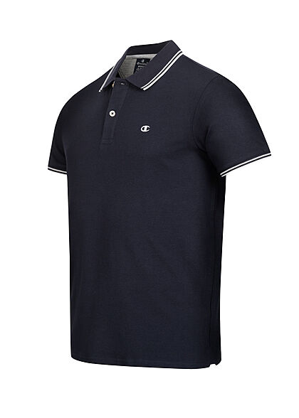 Champion Heren Poloshirt met knopen en kraag marineblauw