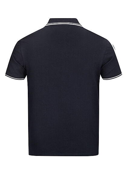 Champion Heren Poloshirt met knopen en kraag marineblauw