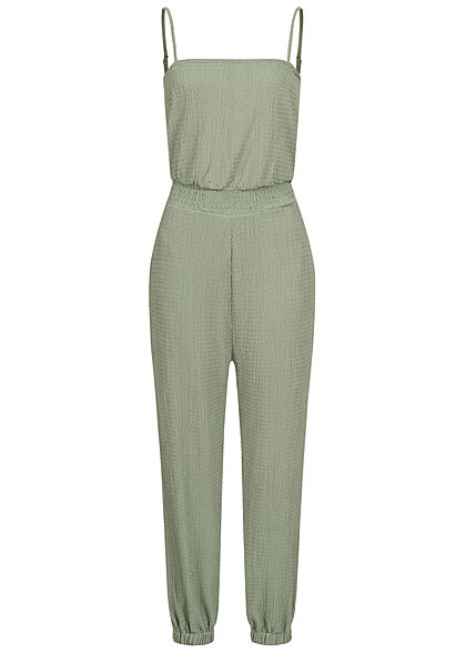 Aiki Dames Jumpsuit met structuurstof groen