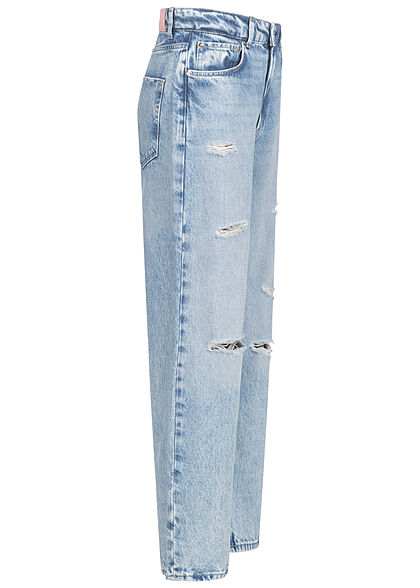 ONLY Dames NOOS Jeans Broek met 5 zakken destroyed look lichtblauw