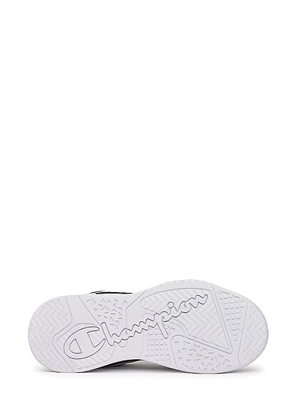 Champion Dames Low Cut Sneaker van kunstleer wit zwart roze