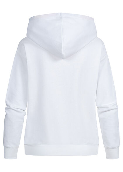 Champion Dames Box Block Hoodie met logo-opdruk wit