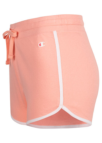 Champion Dames Gymshort met contrasterende strepen roze wit