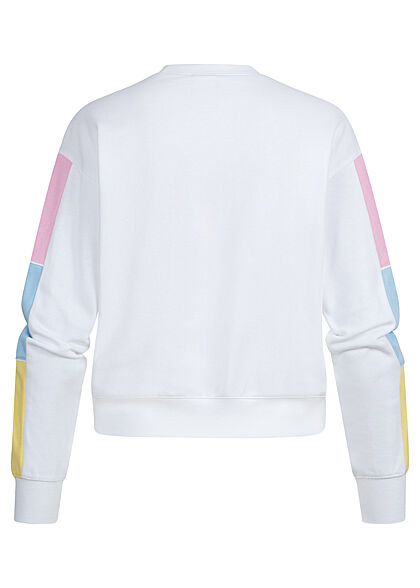 Champion Dames Trui met logo-opdruk wit multicolor