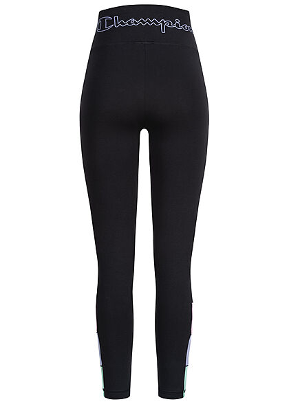 Champion Dames Legging met logo-opdruk color block zwart