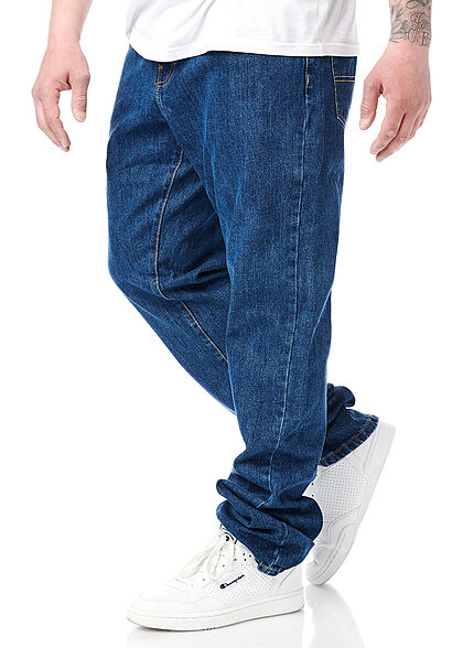 Urban Classics Heren Jeans Broek met 4 zakken indigo blauw - Art.-Nr.: 22031007