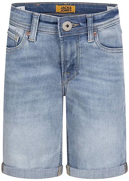 Jack and Jones Junior Jeans Korte broek met 5 zakken blauw - Art.-Nr.: 22040001