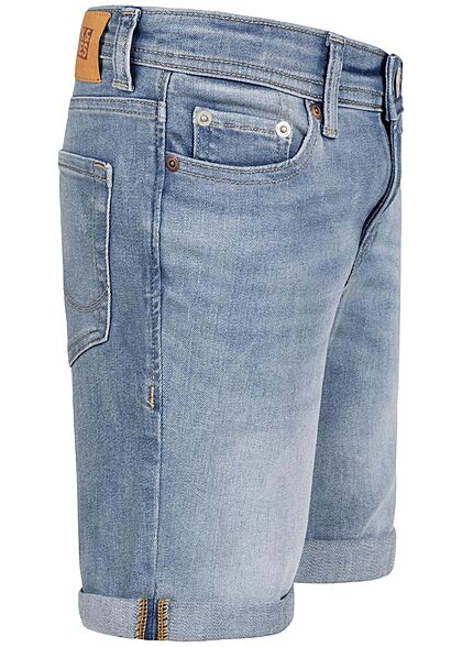 Jack and Jones Junior Jeans Korte broek met 5 zakken blauw