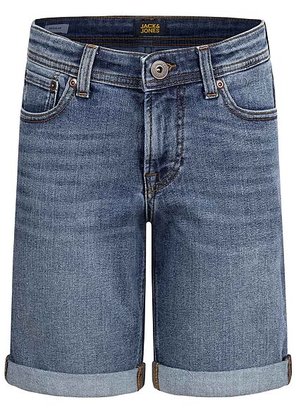 Jack and Jones Junior Jeans Korte broek met 5 zakken blauw