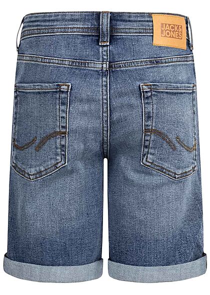 Jack and Jones Junior Jeans Korte broek met 5 zakken blauw