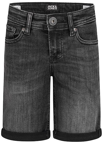 Jack and Jones Junior Jeans Korte broek met 5 zakken zwart