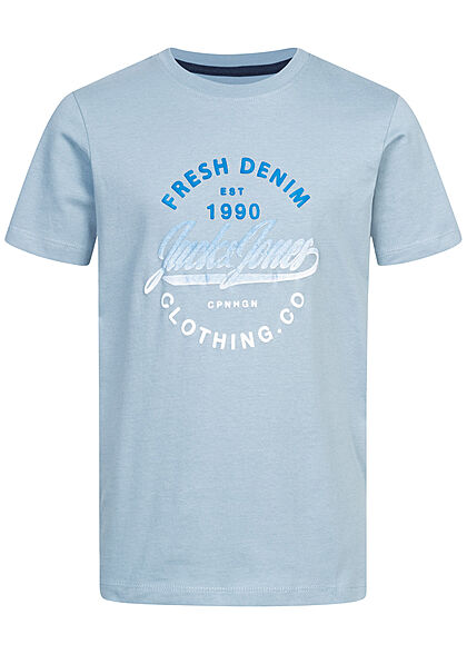 Jack and Jones Junior T-Shirt met logo-opdruk blauw