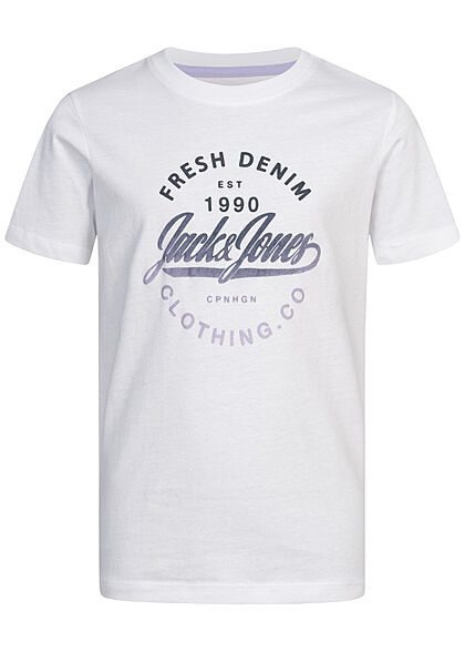 Jack and Jones Junior T-Shirt met logo-opdruk wit