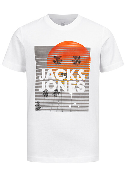 Jack and Jones Junior T-Shirt met logo-opdruk wit
