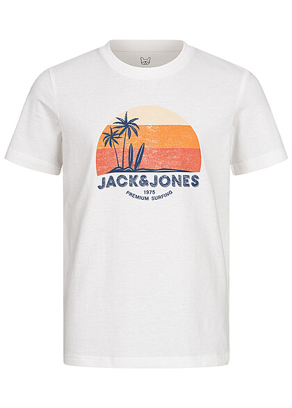 Jack and Jones Junior T-Shirt met logo-opdruk wit