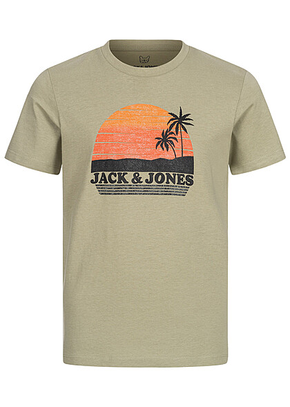 Jack and Jones Junior T-Shirt met logo-opdruk groen