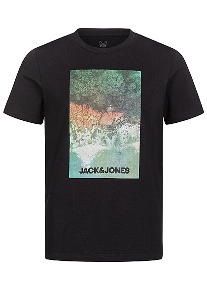 Jack and Jones Junior T-Shirt met logo-opdruk zwart