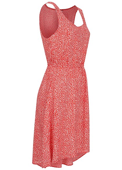 ONLY Dames Viscose Jurk met print rood wit