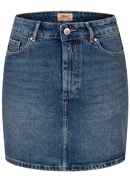 ONLY Dames Mini rok met 5 zakken medium blauw - Art.-Nr.: 22040073
