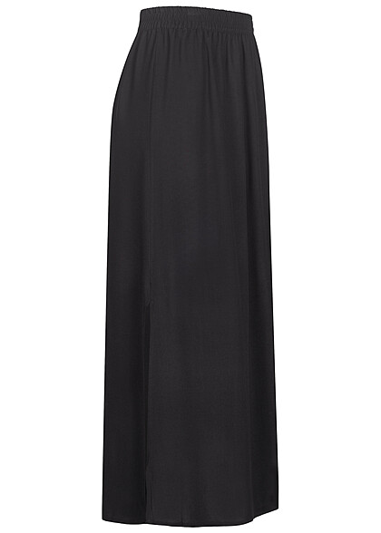 Verbergen Nebu onthouden ONLY Dames Lange rok met elastiek in tailleband zwart