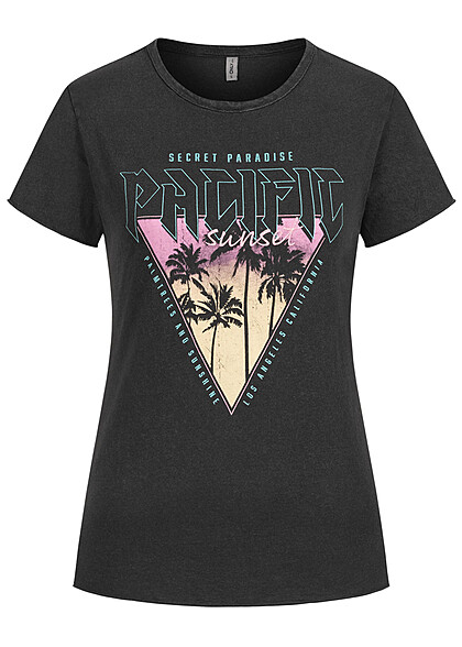 ONLY Dames T-Shirt met ronde hals en