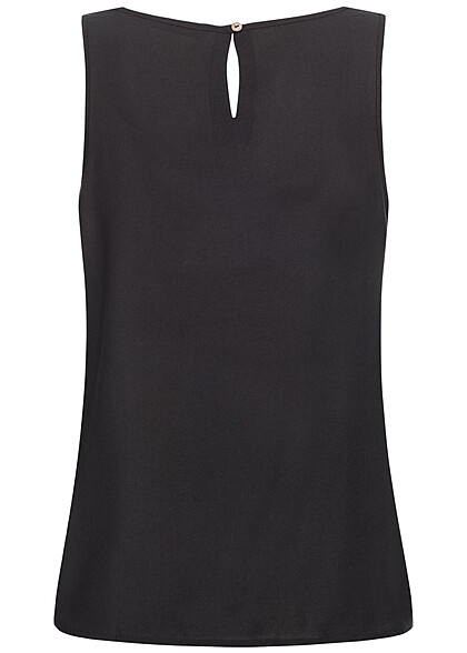 ONLY Dames Viscose Blouse Top met crewneck zwart