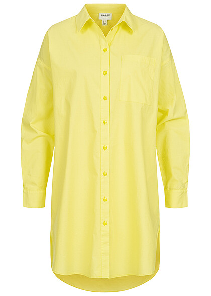 Vero Moda Dames Oversized Blouse met knopen geel - Art.-Nr.: 22040218